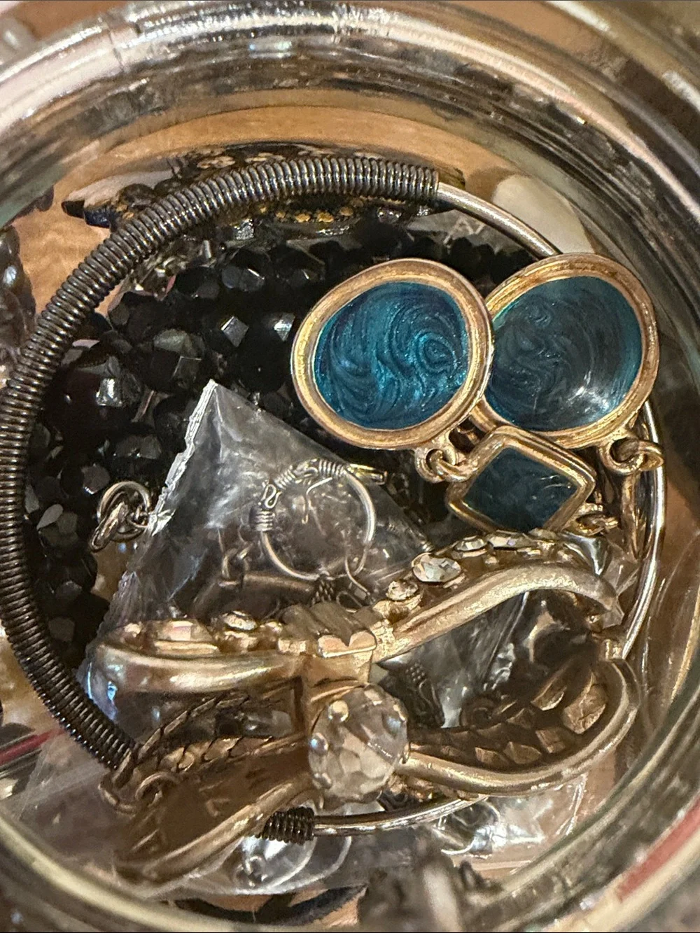 Luxe dark moody glam boho Mystery Jewelry Jar